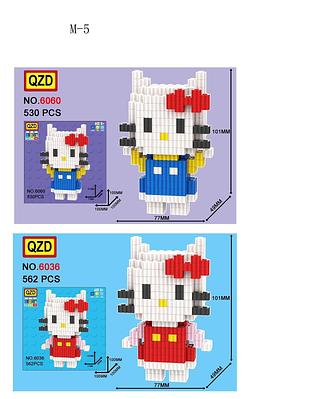 BLOCOS DE MONTAR COM 530PECAS .BLOCOS DE CONSTRUÇÃO hello kitty