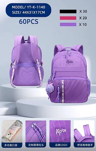 Mochila KPTE Rebecca Bonbon Costas Preta Bolsa Original - Lançamento