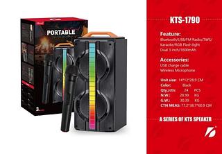 Caixa De Som Bluetooth Karaoke Wireless Com microfone com luz