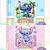 Livro de colorir STITCH-50 imagens, capa mole holográfica, formato A5 120g