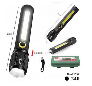 Lanterna Pequena Recarregável USB 15.3cm