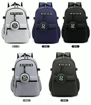 Mochila Unissex Bolsos Laterais Fashion Bag