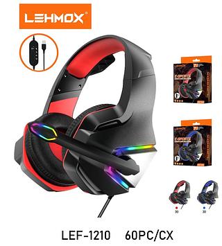 Fone De Ouvido Headset Gamer Pc Celular USB Headphone Com Microfone Lehmox Lef-1210