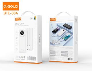 Carregador portátil BTE-08A Powerbank 10000 mAh A’gold
