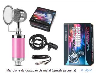 Microfone profissional Design Condensador Estéreo Gravação Microfone