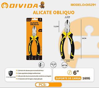 ￼Alicate de Corte Aço C45 6" Polegadas Diagonal Profissional Cabo Isolado Emborrachado