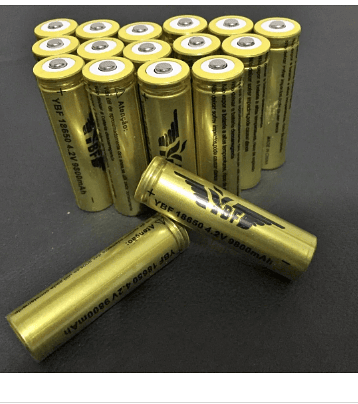 Bateria Recarregável 18650 9800mah 4.2v Ybf Lanterna Laser