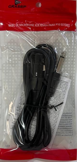 Cabo Reforçado P10 Macho Para Xlr Fêmea 1.5m