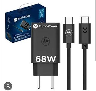 Carregador motorola saida tyoe-c cabo type-c turbo 68w top