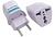 Benjamim Adaptador Tomada Universal Europa Eua Plug Pino 10a