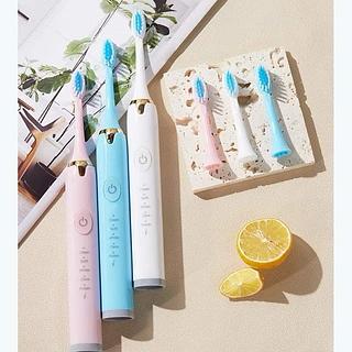 ￼Escova de Dentes Elétrica Recarregável Cabeça Substituivel Inteligente Ultrassônico À Prova D'água