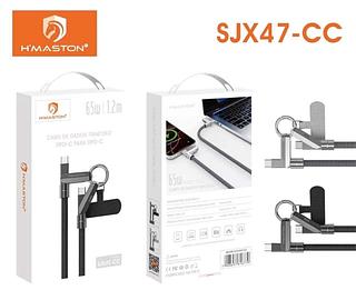 Cabo de Dados 65w Typec para Typec 1.2m（Cabo celular com alça ）