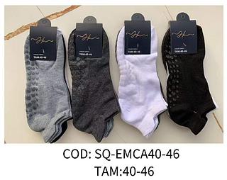 Kit 12 Pares Meia ESPORTES Soquete Antiderrapante Pilates e Yoga Quentinha mascunino -46-40