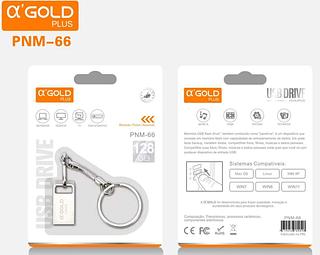 NOVA Mini Pendrive original Chaveiro Metal Usb 128G—AGOLD
