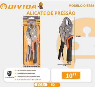 Alicate de pressão Emborrachado Mordente Curvo 10” Arsenal