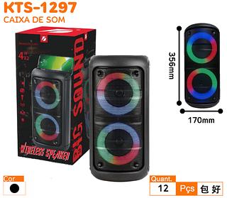 Caixa de Som Bluetooth com LED Bass 1297 40cm × 20cm