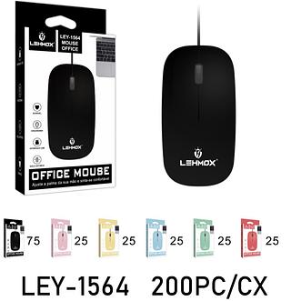 Mouse com fio com colorido-lehmox