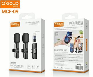 Kit2 Microfone Lapela Profissional Compativ Lighting E Tipoc—Agold