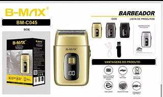 Barbeador Elétrico Recarregável Sem Fio Profissional Barba Preto Presente Pai Marido Filho