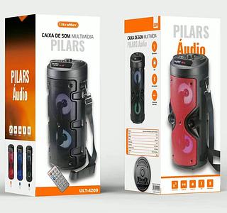 Caixa De Som Bluetooth Karaoke Wireless Com microfone com luz