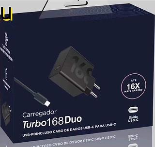Carregador motorola saida tyoe-c cabo type-c turbo 168w qualidade