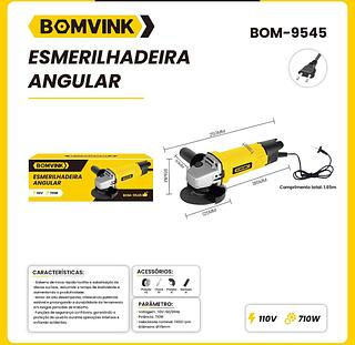 Esmerilhadeira Angular Lixadeira 710w 11000rpm 115mm 110v