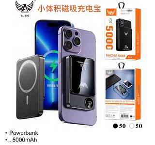 ￼Carregador Portátil Magnético 5000mah Indução Turbo 22.5w