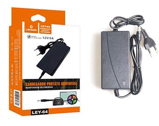 Fonte 12v 5a Plástica Original Cftv 110v/220v Bivolt Automát