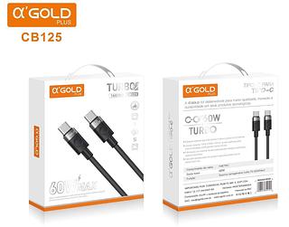 Cabo de Carregador Turbo 60W Duplo USB-c / USB 2 Em 1 Tipo C Para Tipo C / USB Original