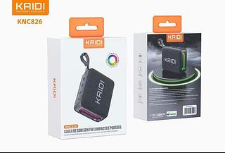 Caixa de Som Caixinha Kaidi KNC826 Bluetooth Sem Fio Portatil