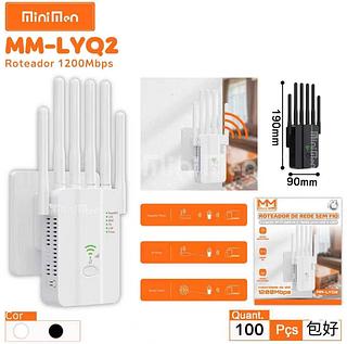 Repetidor Wifi 1200m 6 Antenas Roteador Amplificador De Sinal Modem