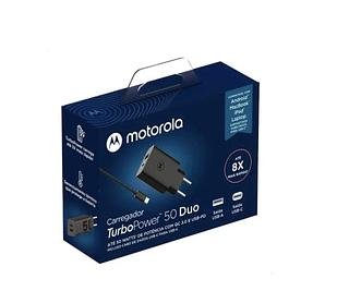 Carregador motorola saida tyoe-c cabo type-c turbo 50w Top