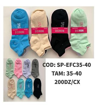 kit 12 Pares De Meias Soquete Juvenil Top De Femininas tamanho 34-40