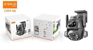 ￼Câmera Ip Com Lente Dupla Rotação 360 Tela Dupla 4K Visão Noturna —AGOLD