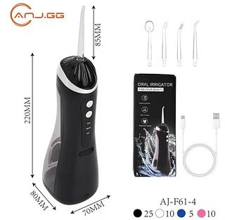 Irrigador Oral Water Flosser Odontopik Waterpik Portátil Sem Fio Bivolt Automático com 04 Bicos.