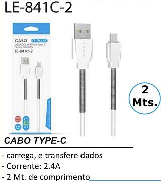 Cabo ITBLU 2M turbo 2.4A qualidade