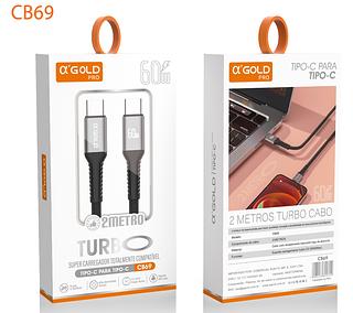 ￼Cabo 2 Metros Duplo Usb-c Para Xiaomi Samsung iPhone 15 Macbook iPad（pacote 10pc）