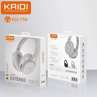 ￼Fone Bluetooth KRIDI BT 5.4, Grave Forte, Leve e Confortável, Modo Sem Fio/AUX