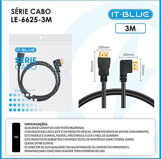 Cabo Hdmi X Hdmi 90º 3m—It-blue