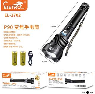 Lanterna Led Tática Acampamento p90 Cor da lanterna Preto Cor da luz Branco