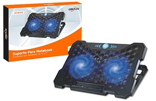 Suporte para Notebook Base Laptop Ergonômico Ajustável com 2 Coolers e Ventilação