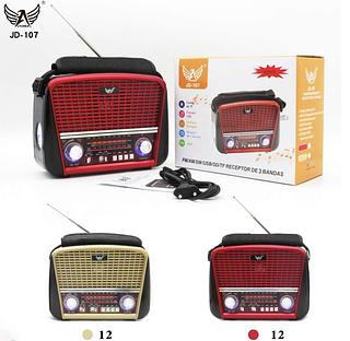 Rádio Retrô Am/fm/sw Entrada Usb BLUETOOTH—jd-107 Radio Retro