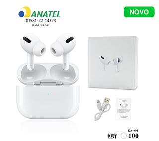 Pro3 Fone De Ouvido Bluetooth Pro Tws 3 Air Premium Sem Fio Cor Branco