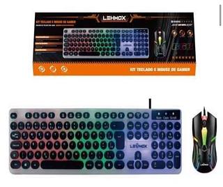 ￼Kit Teclado E Mouse Profissional Gamer Rgb portuquws