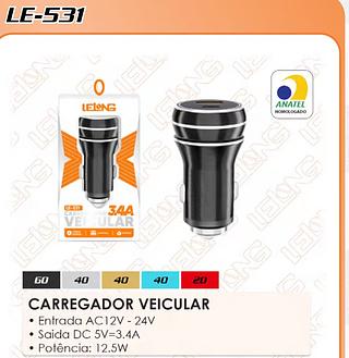 Carregador Veicular It-blue usb+type-c