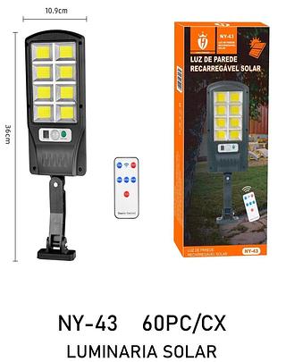 ￼LUMINARIA SOLAR POSTE SENSOR MOVIMENTO CONTROLE REMOTO