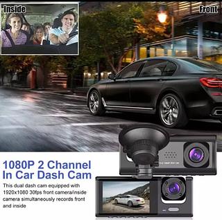 Novo Carro DVR HD 1080P 3 Lentes Dentro Do Veículo Traço Camtrês Vias Câmera DVRs Gravador Dashcam Filmadora