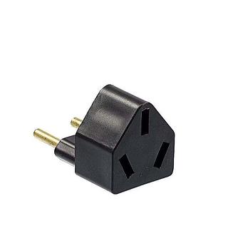 Adaptador Tomada Padrão Antigo Pino Chato Diagonal Tripolar