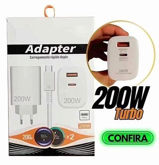 ￼Carregador 200W Turbo Power Xiaomi Delivery com cabo Tipo C Carregamento Super Rápido