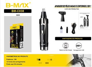 Máquina Barba Nariz Sobrancelha Cabelo Recarregável